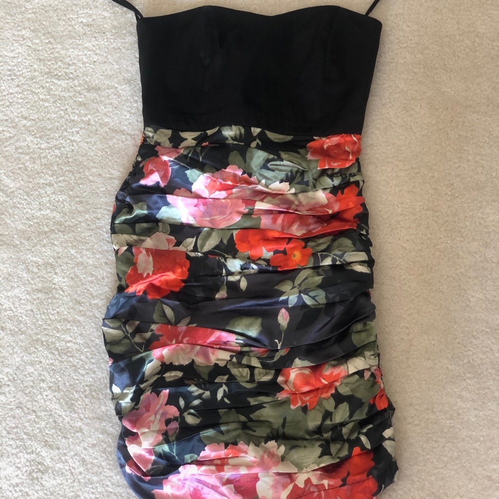 TOPSHOP | floral tube top dress